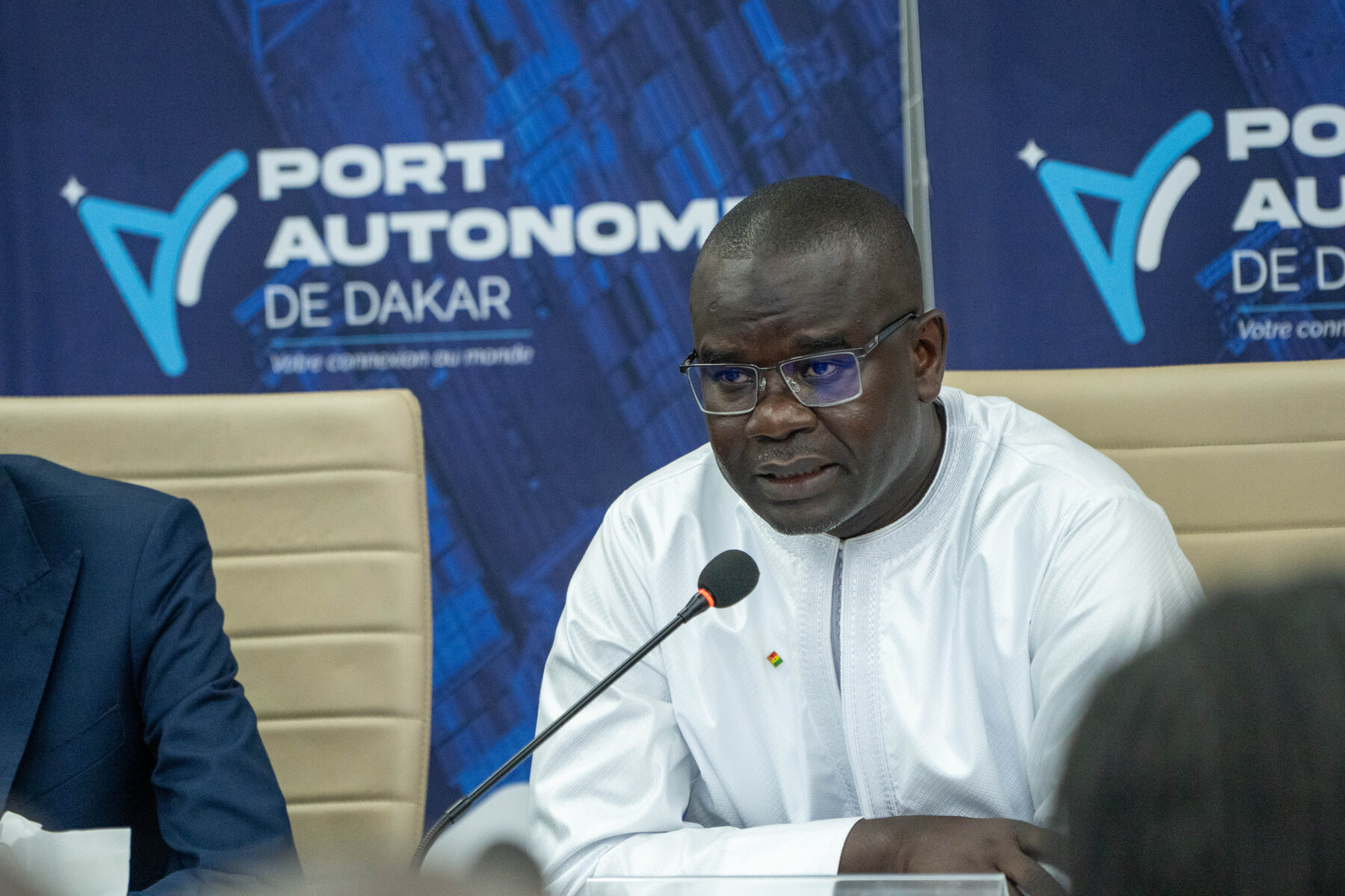 Doune Pathé Mbengue lors de la passation de service, Dakar, 13 août 2026