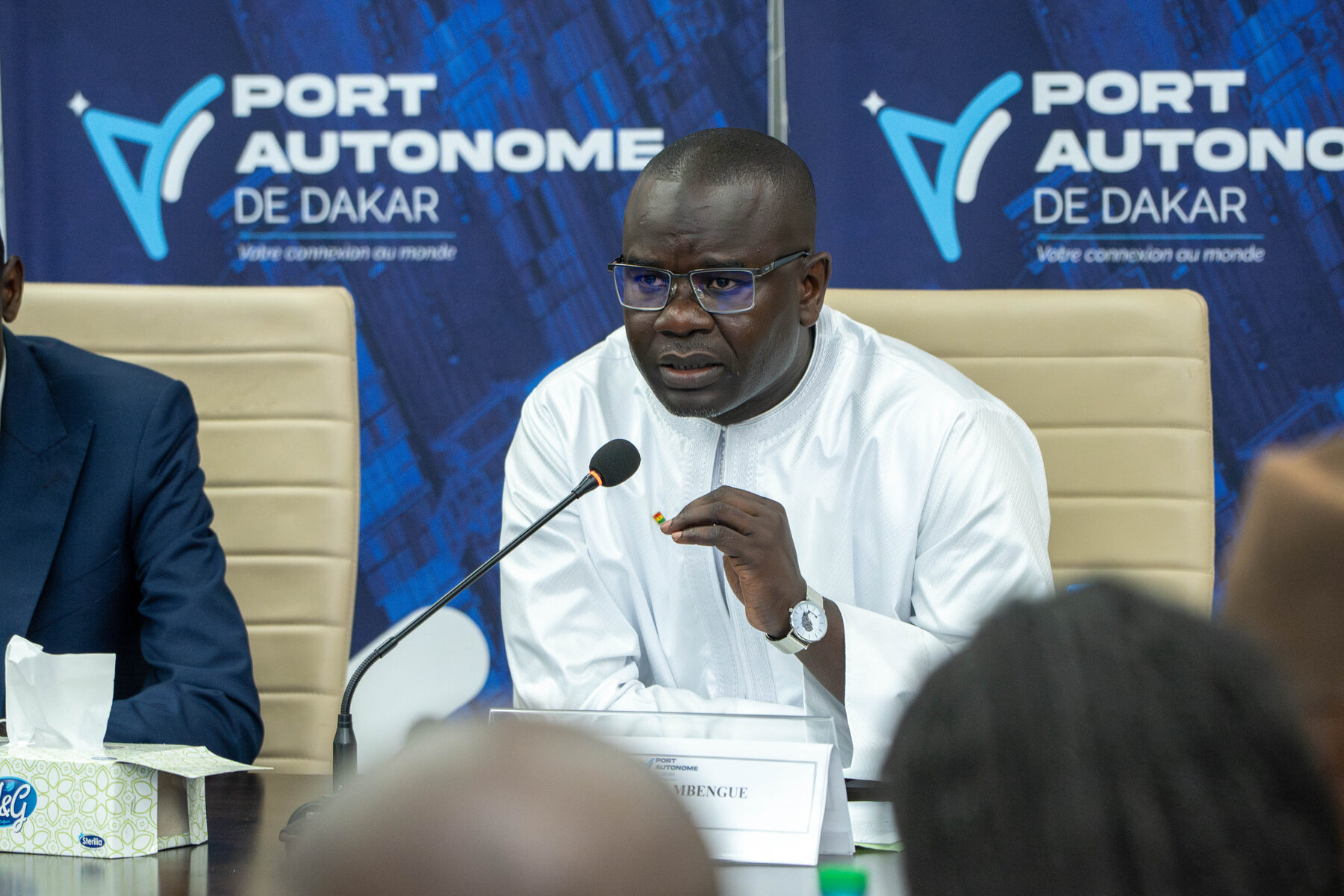 Doune Pathé Mbengue lors de la passation de service au Port autonome de Dakar